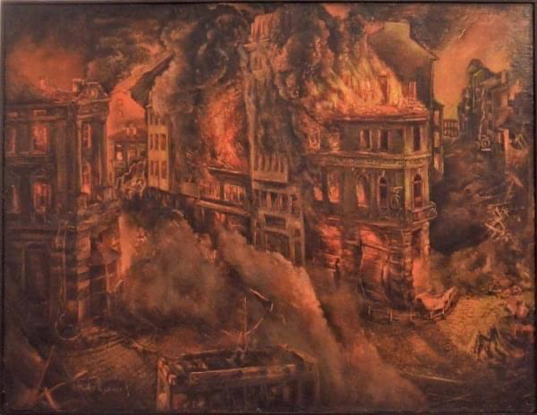 Цанко Лавренов –  1896/1978 „София по време на бомбардировките, 1944“