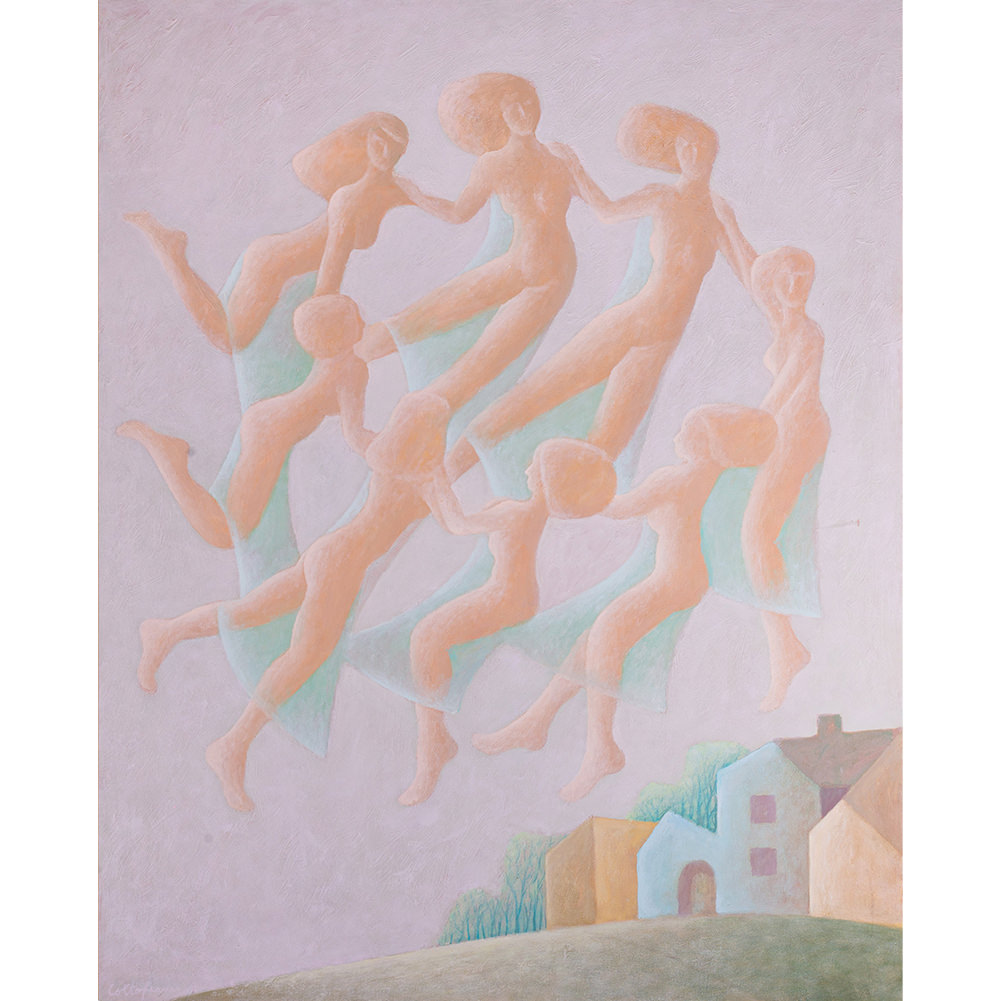 Дорин Колтофеану, „Танцът на феите“, маслени бои върху платно, 100 х 80 см.