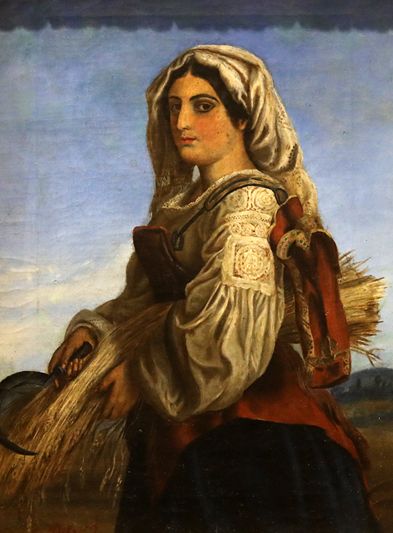 Димитър Добревич, Жътварка (италианска селянка с житен клас) около 1870-80 г.